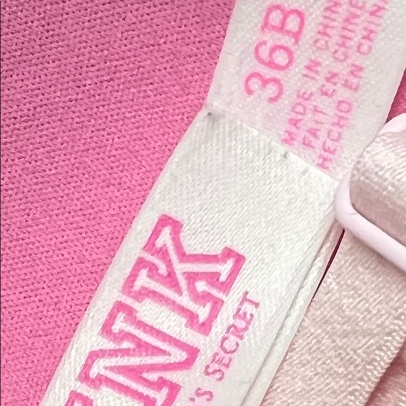 Victoria’s Secret Pink  bra size 36B, good condition pre-owned. - Picture 3 of 3